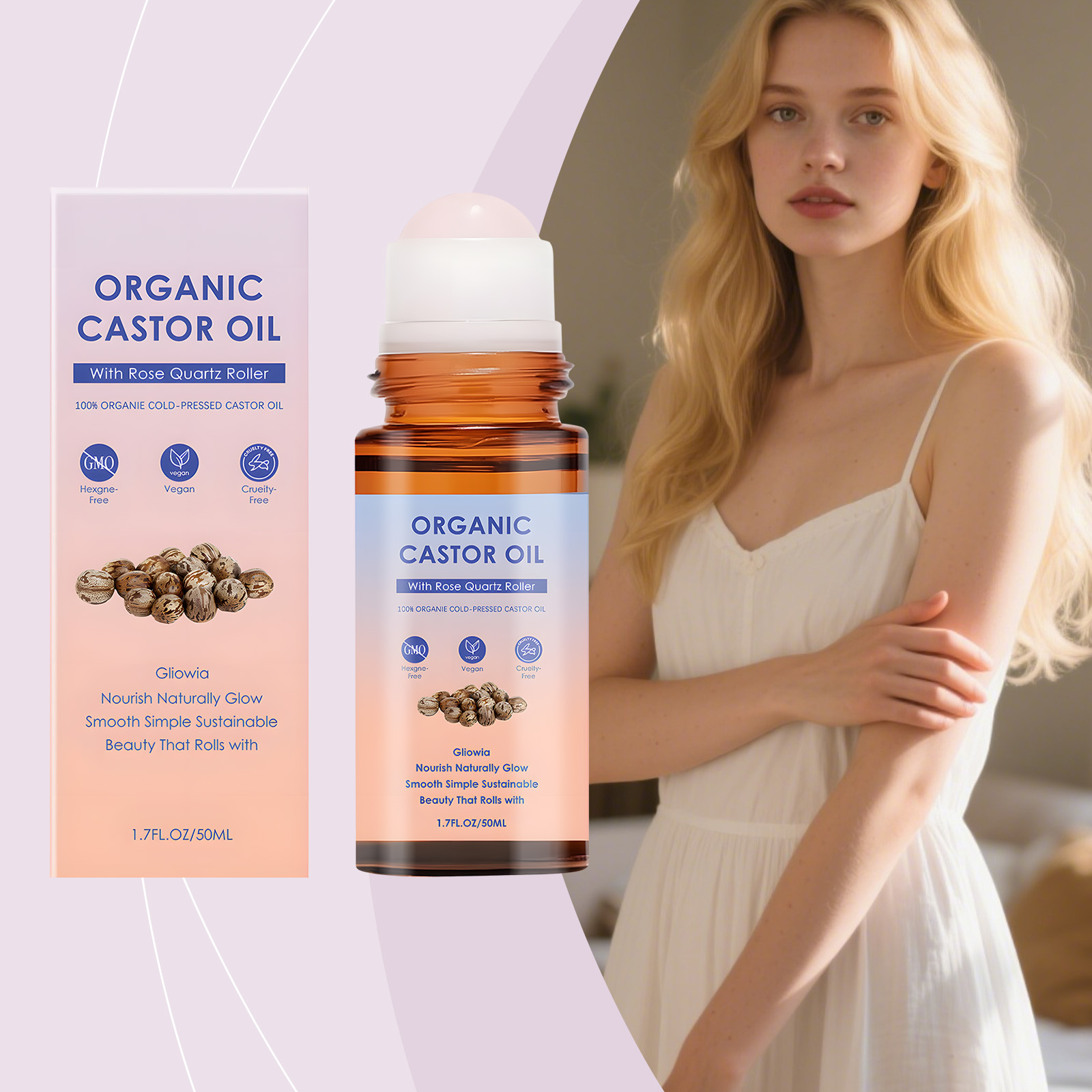 Cold Pressed Rose Hip - Huile de ricin biologique naturelle pressée