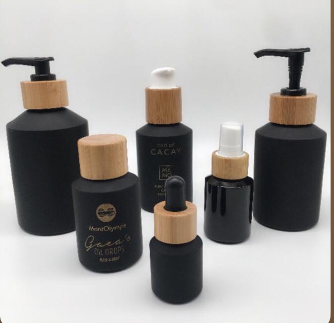 Pot de crème en verre noir mat - Luxury Skincare Mask avis et prix