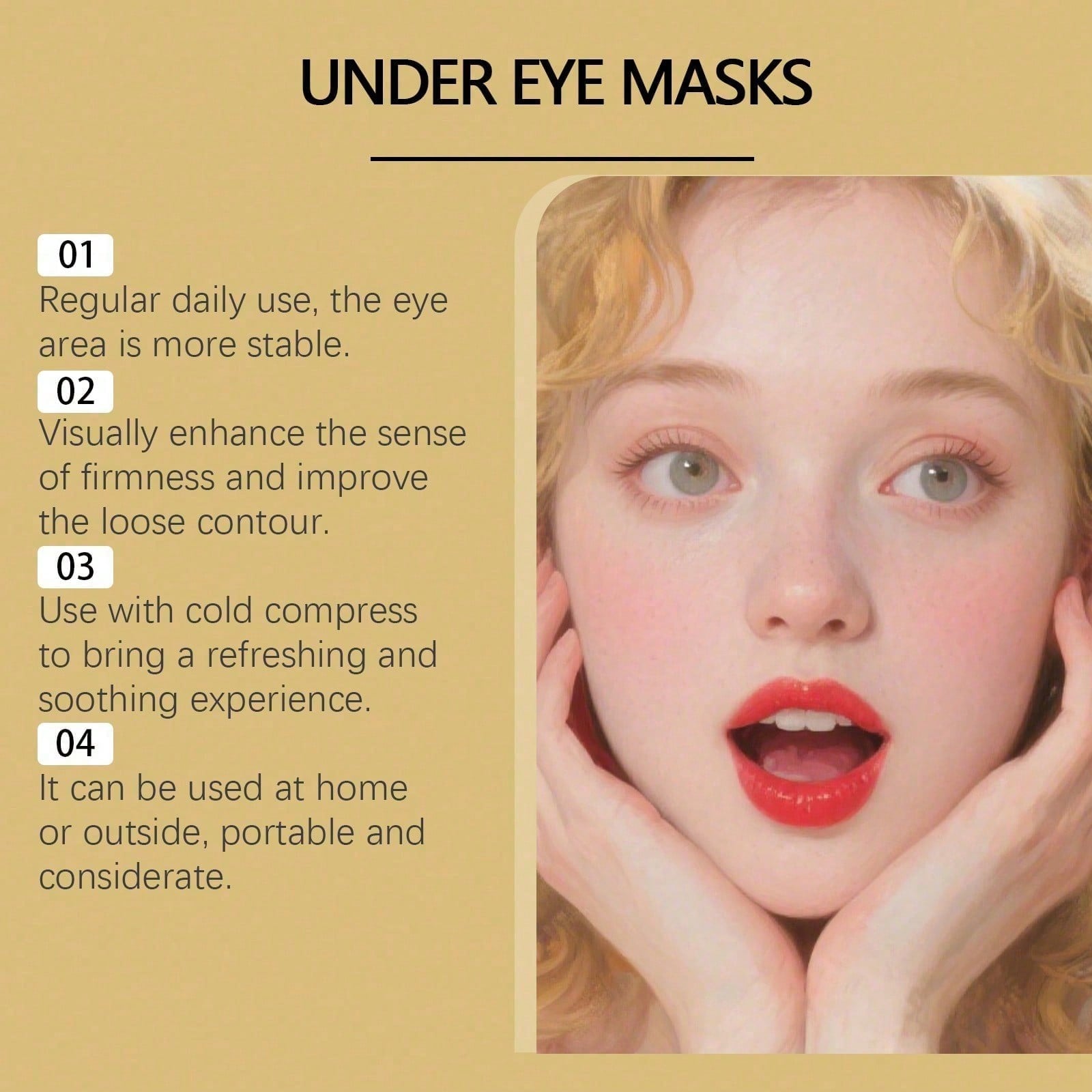 Masque pour les yeux en or 24  - Luxury Skincare Lines avis et prix