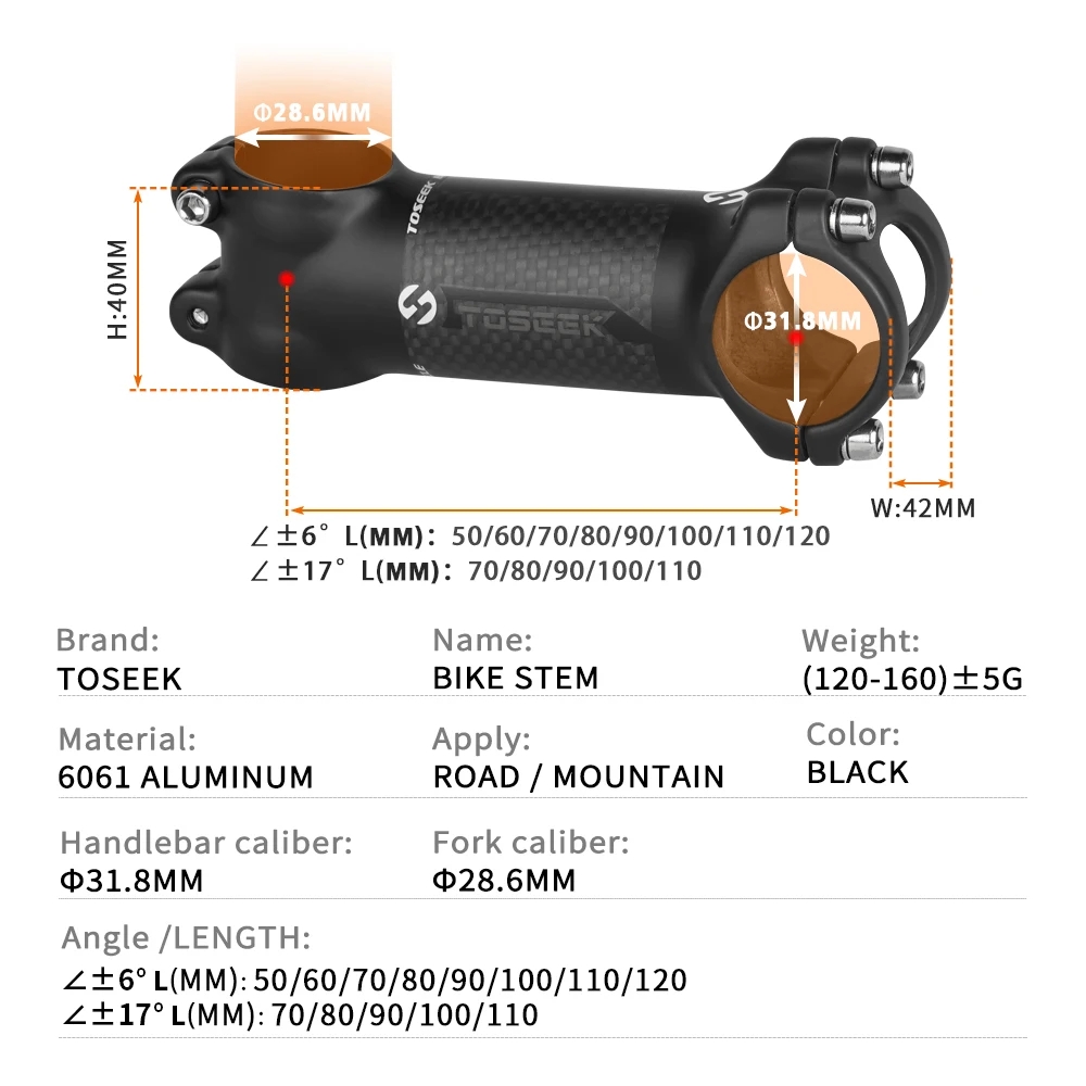 Tige de guidon de vélo TOSEEK, - Edelweiss Stem Cell avis et prix